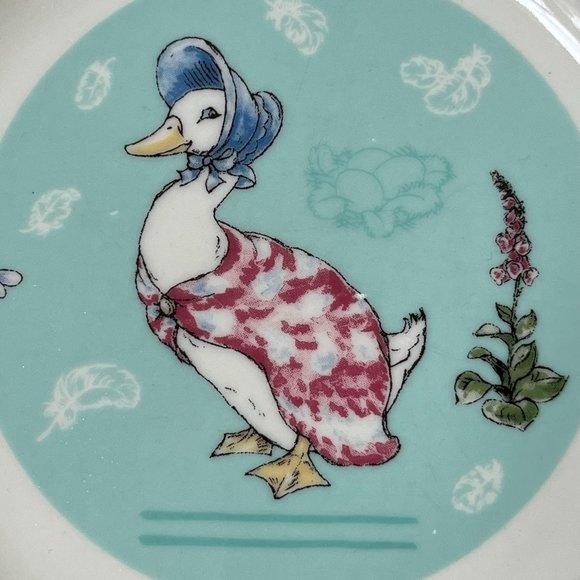 Wedgwood Jemima Puddle-Duck Child's Plate Beatrix Potter 6.25" 2003 Easter Pink - Picture 4 of 8